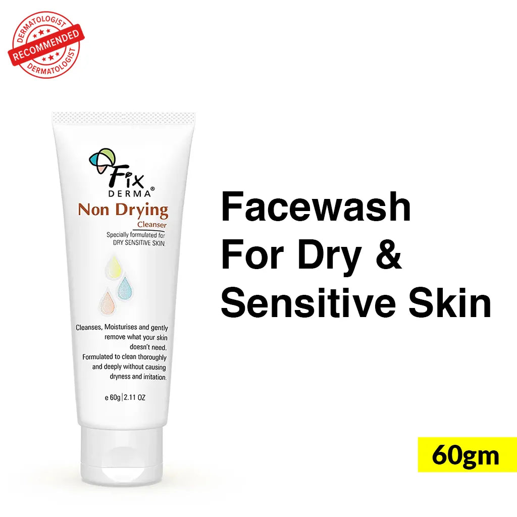 Fix Derma Non-Drying Cleanser - Face wash for Dry Skin | A pH-Balanced Solution for Gentle yet Effective Cleansing