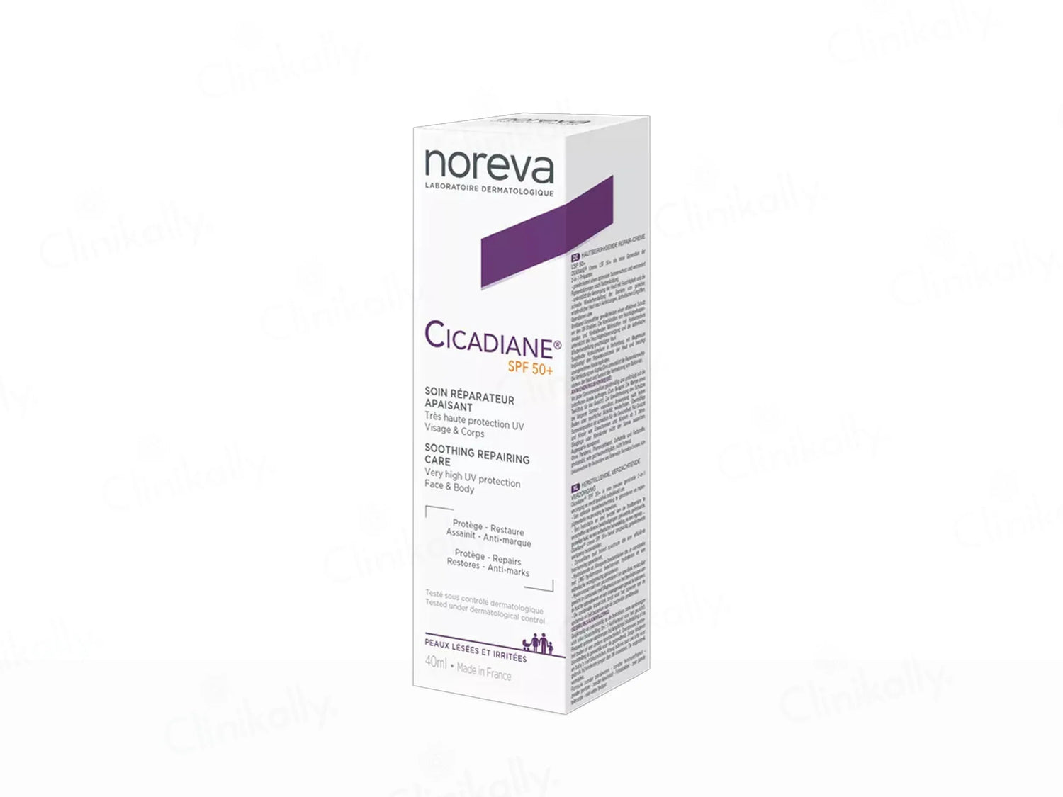 Noreva Cicadiane Soothing Repairing Face & Body Care Sunscreen SPF 50+ | 40 ml - Skiynse Dermatologique
