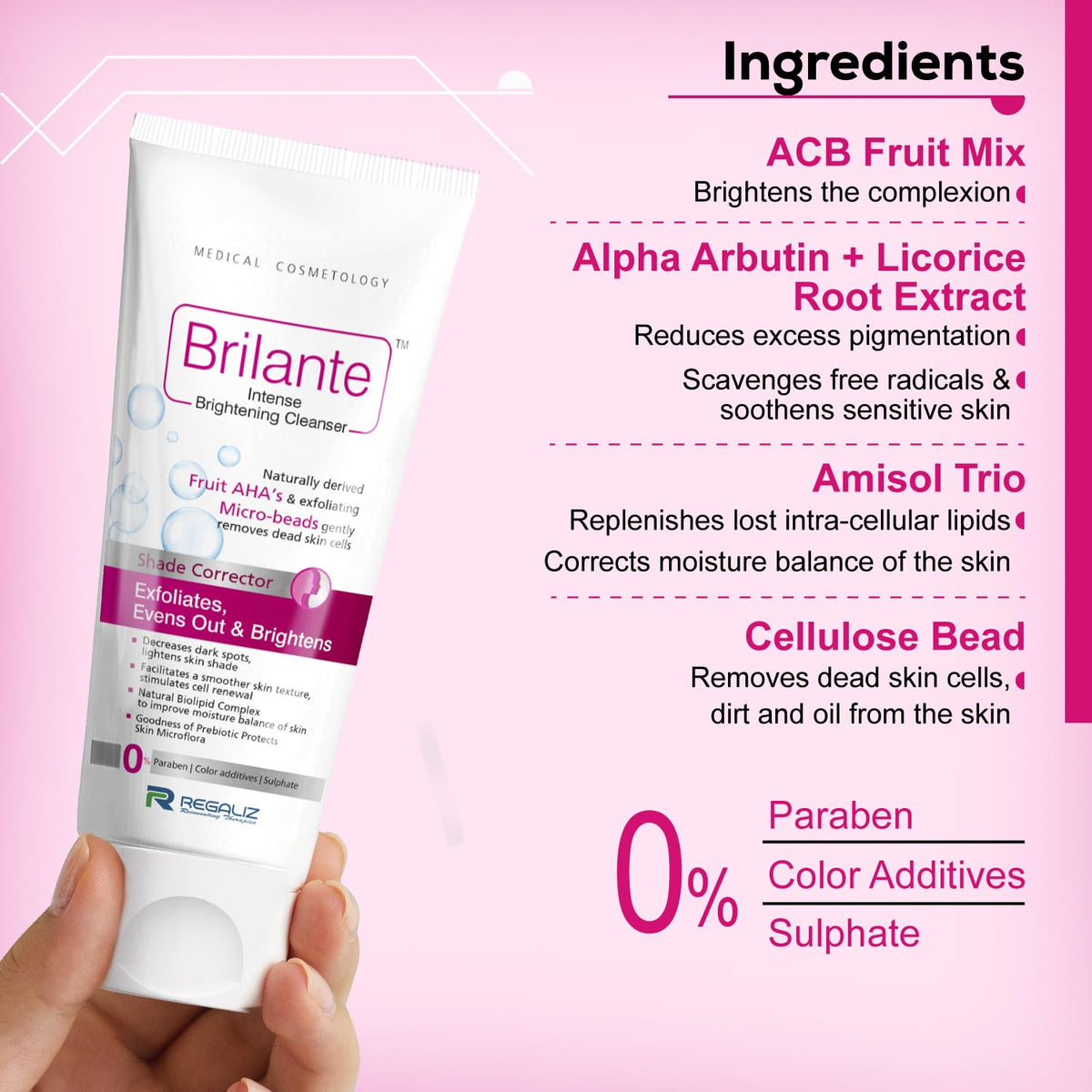 Regaliz Brilante Intense Brightening Cleanser | 75g - Skiynse Dermatologique