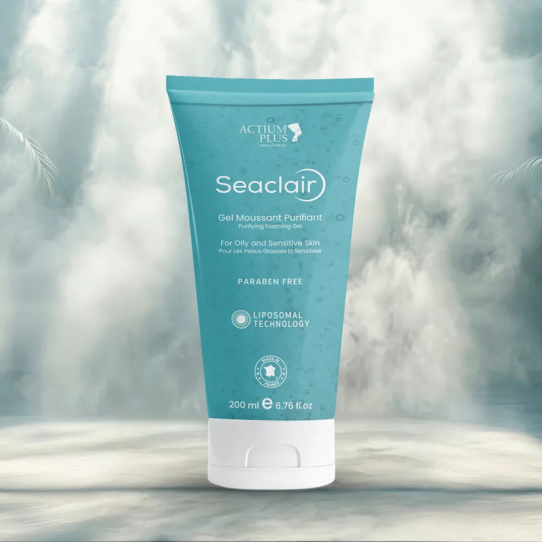 Seaclair Gel Moussant Purifiant, Purifying Foaming Gel for Oily and Sensitive Skin | Paraben-Free Cleanser | 200 ml