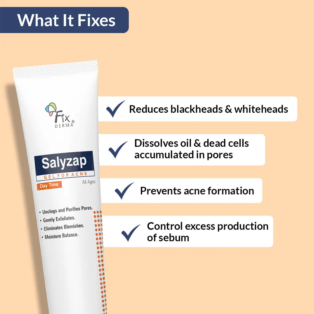 Salyzap Day Time Gel, 20g | A Step-Ahead Formulation for Acne-Prone Skin