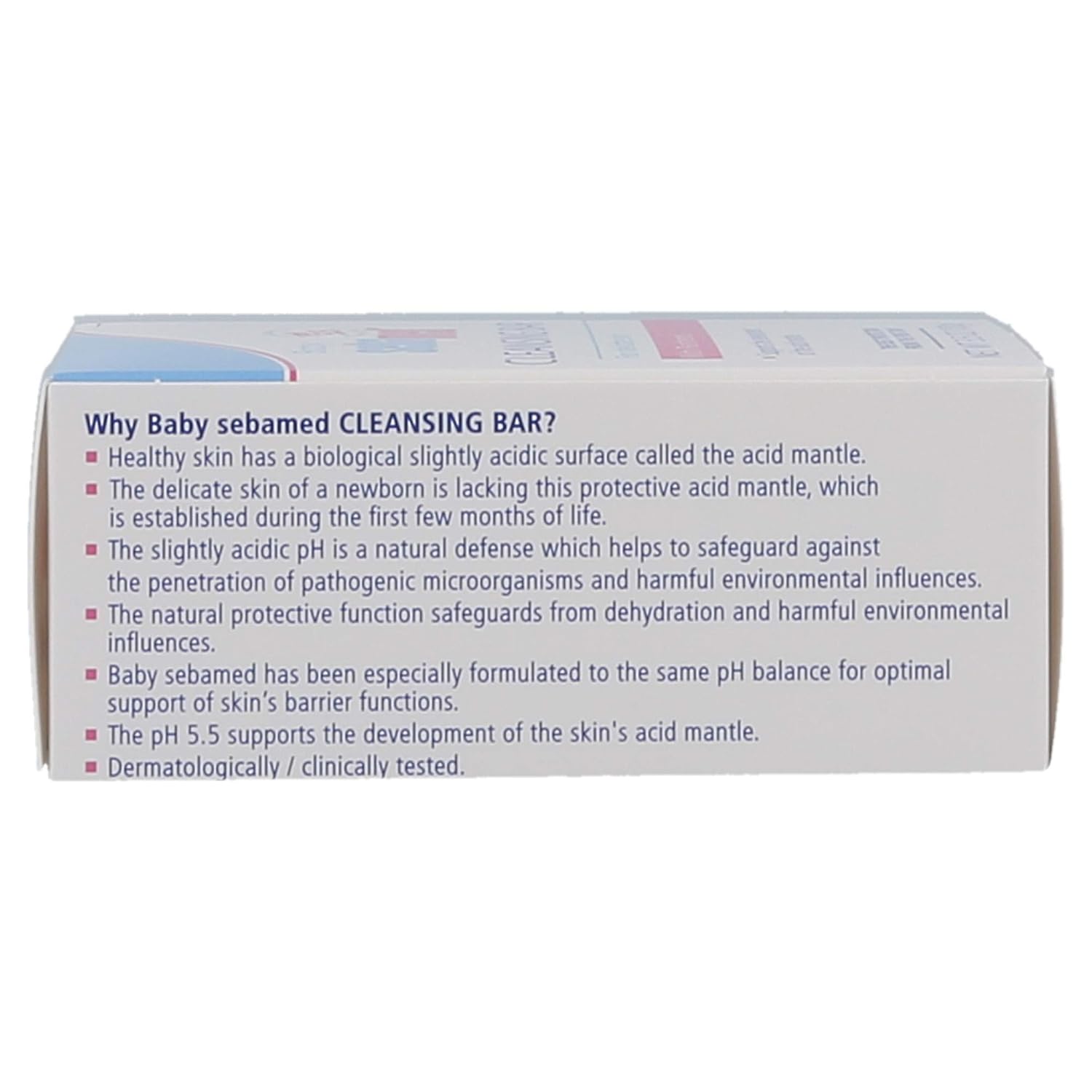 Sebamed Baby Cleansing Bar| pH 5.5 | Newborn bathing| Soap Free| Tear Free Formula