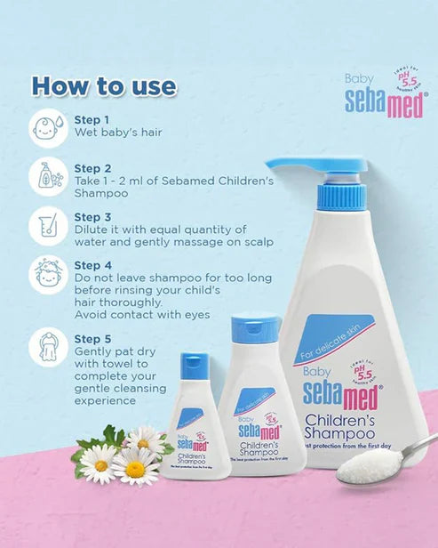 Sebamed Baby Shampoo|pH 5.5| Ideal for Newborn’s delicate scalp| No Tears Formula