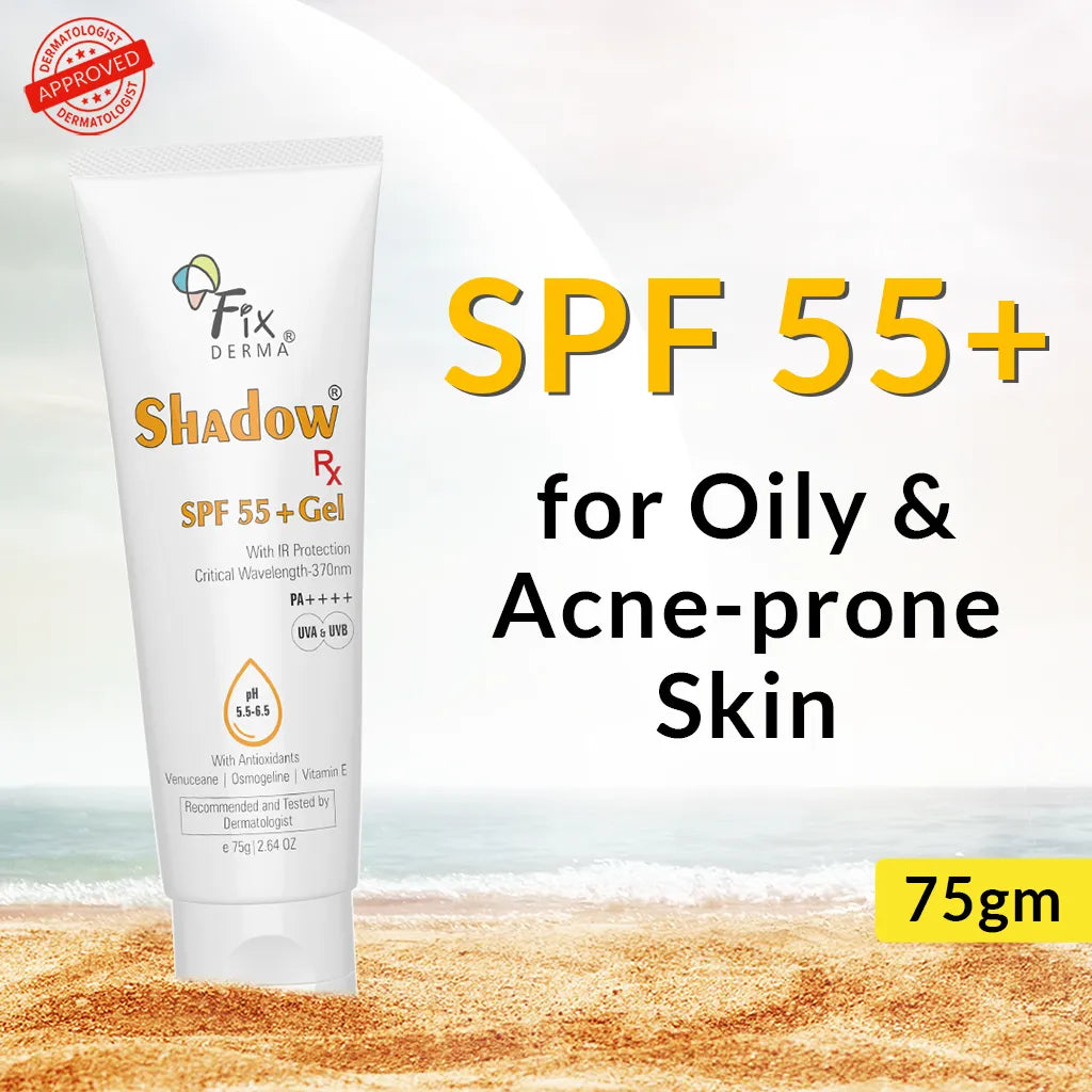 Shadow Rx SPF 55+ Gel, 75g | Lightweight SPF 55+ protection for oily & acne-prone skin