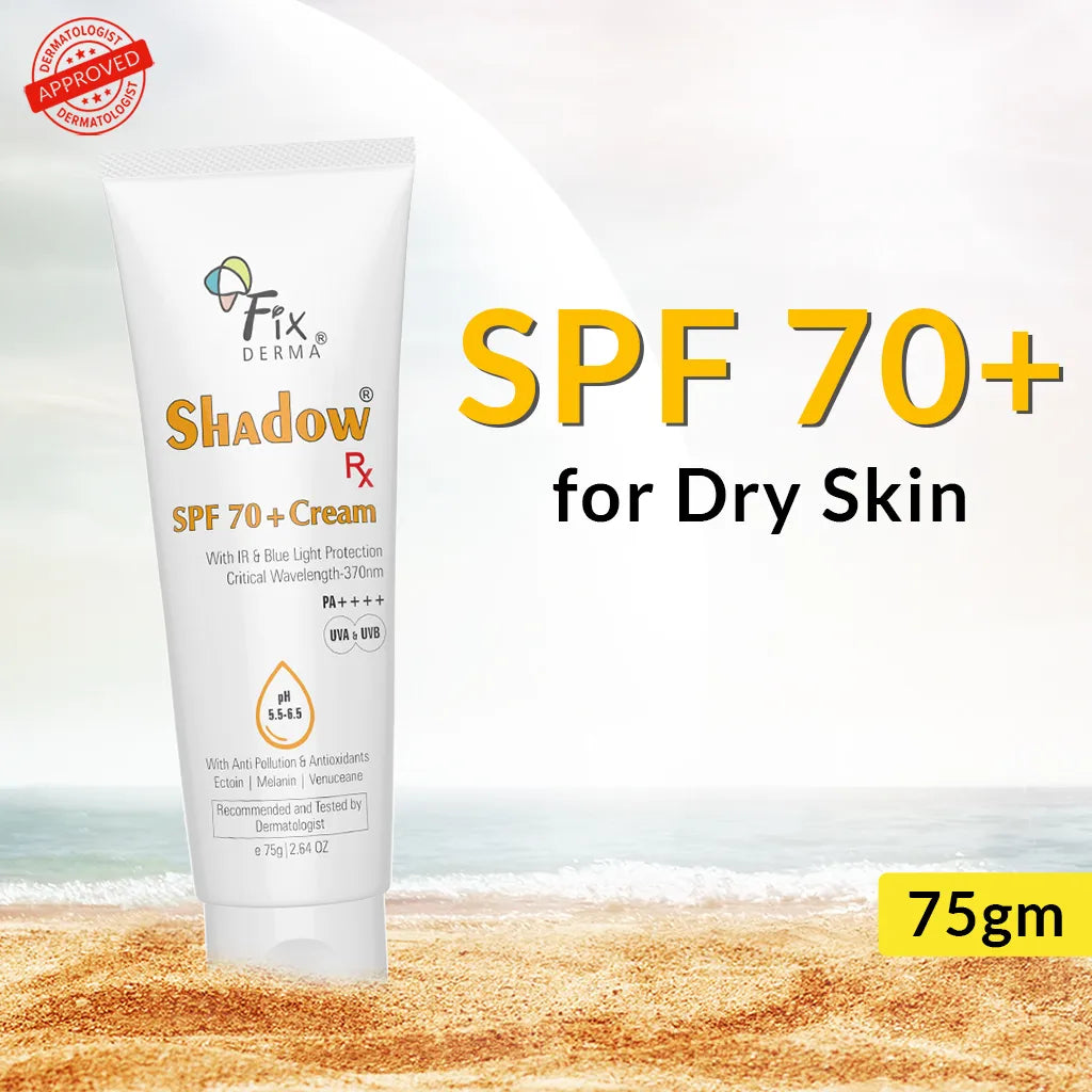 Shadow SPF 70+ Cream, 75g | Protects from Harmful UV, IR radiations and Blue Light