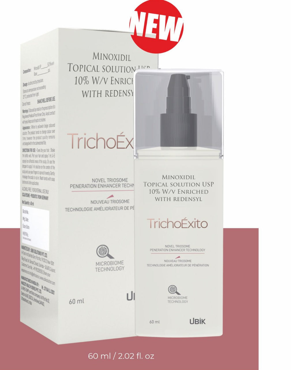 TrichoExito Minoxidil 10% Topical Solution, 60ml