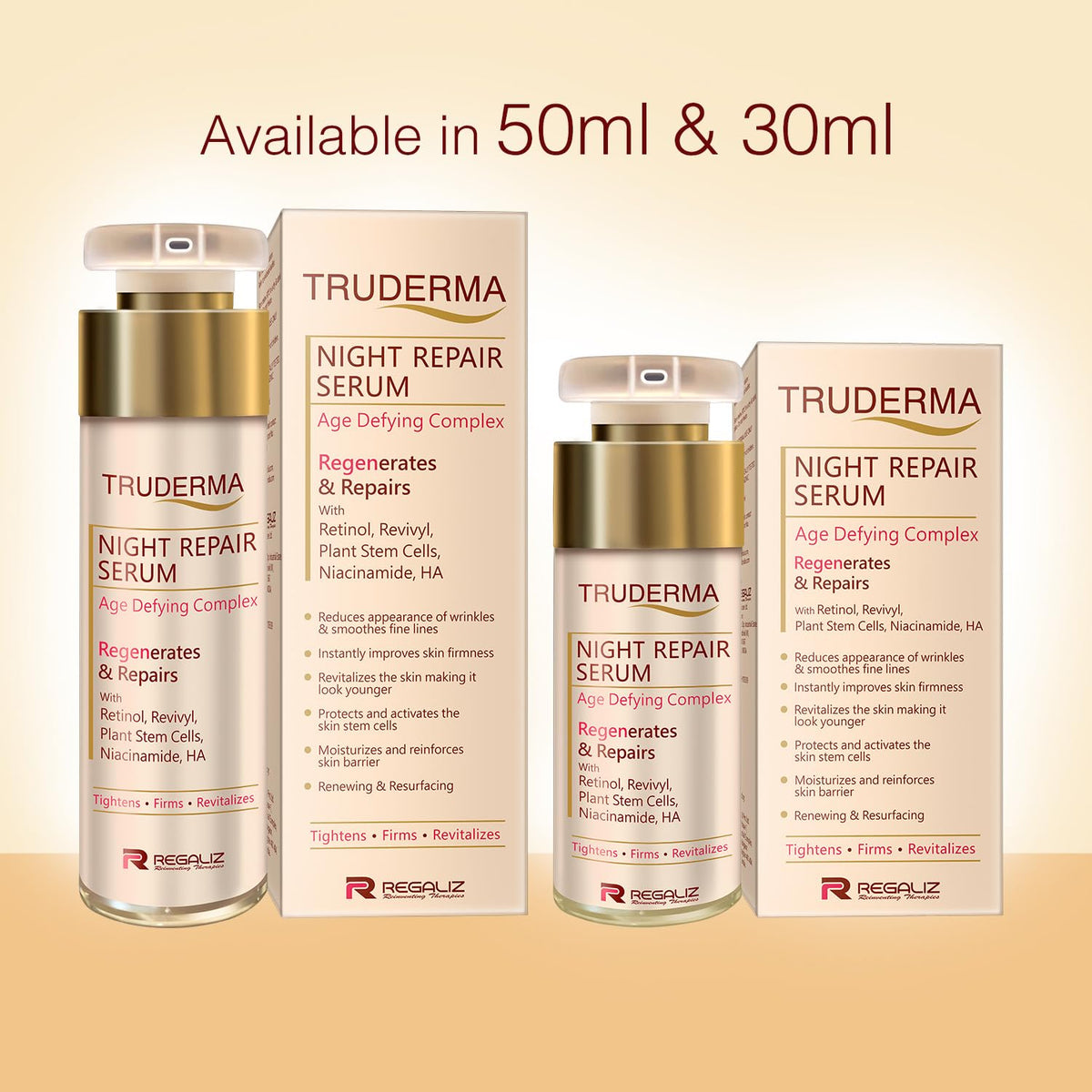 Truderma Night Repair Serum | Overnight Formula for Healthy, Radiant Skin - Skiynse Dermatologique