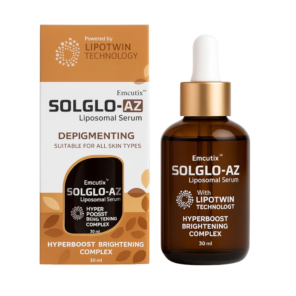 Solglo-AZ Liposomal Serum | Depigmenting & Brightening Face Serum | Hyperboost Brightening Complex | For All Skin Types | 30 ml - Skiynse Dermatologique