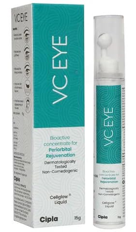 VC Eye Cellglow Liquid Eye Serum | Reduces Under Eye Circle, Eye Puffiness, Fine Lines & Wrinkles, 15g