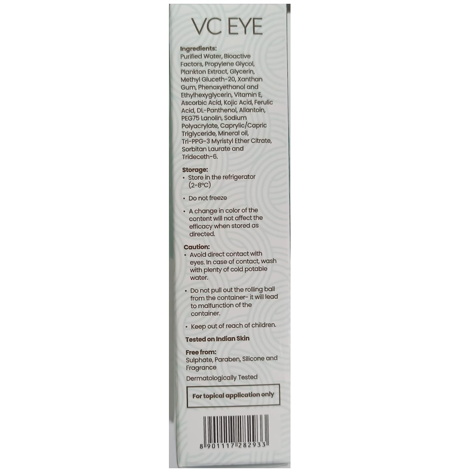 VC Eye Cellglow Liquid Eye Serum | Reduces Under Eye Circle, Eye Puffiness, Fine Lines & Wrinkles, 15g