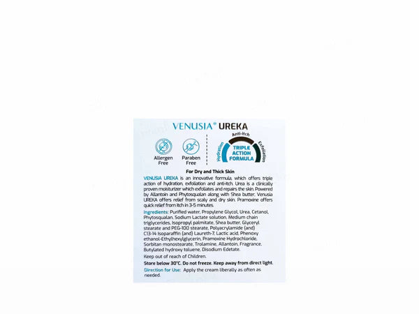 Venusia Ureka Exfoliating & Anti-itch Moisturizing Cream 100g ( Pack of 2 )