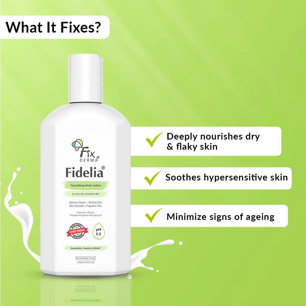 Fidelia Nourishing Body Lotion | pH-Balanced Body Lotion for Very Dry to Sensitive Skin