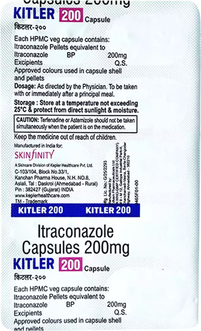 Kitler 200 Capsule 10's (20 Capsules )