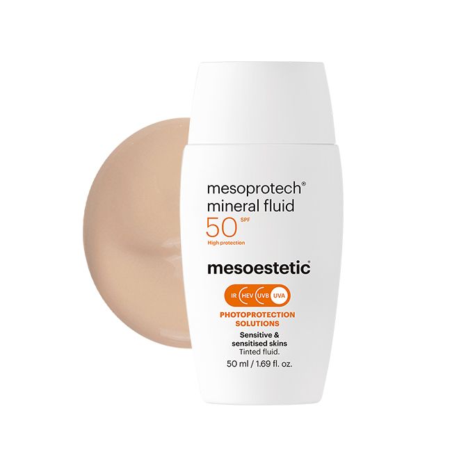 Mesoestetic Mesoprotech mineral fluid sunscreen for sensitive skin