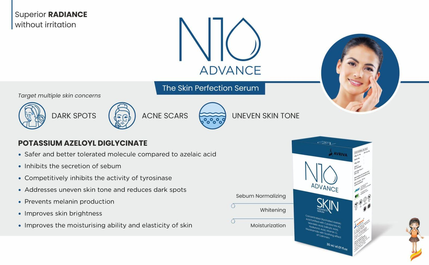N10 Advance Skin Radiance Face Serum, 30 ml