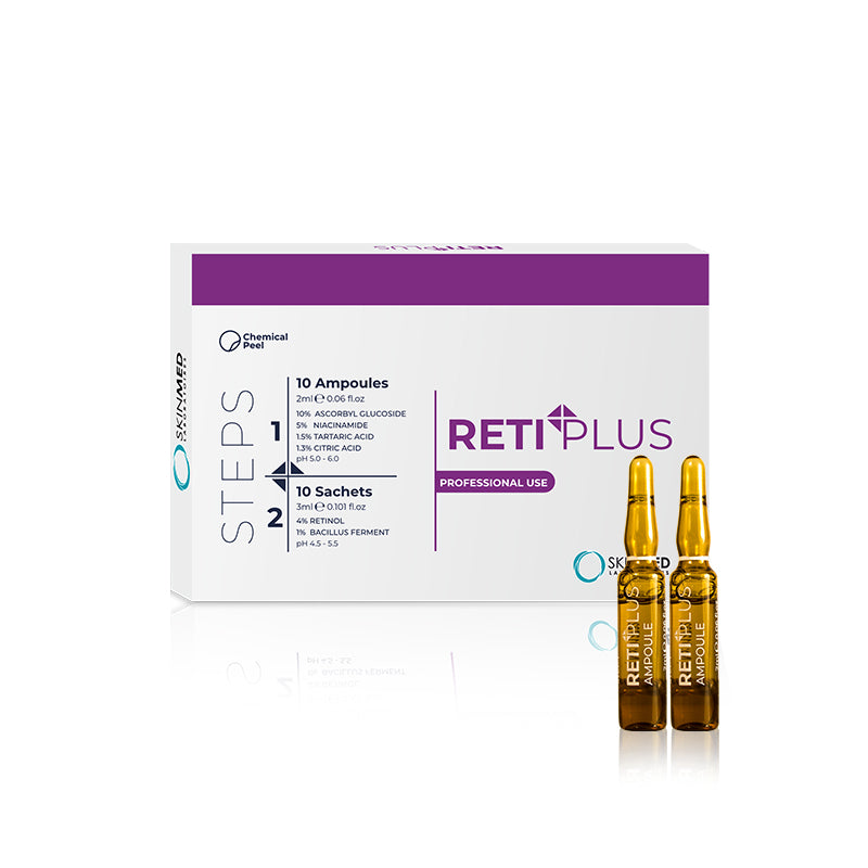 Retiplus Chemical Peel With 10 Ampoules 2 ml and 10 Sachet 3 ml