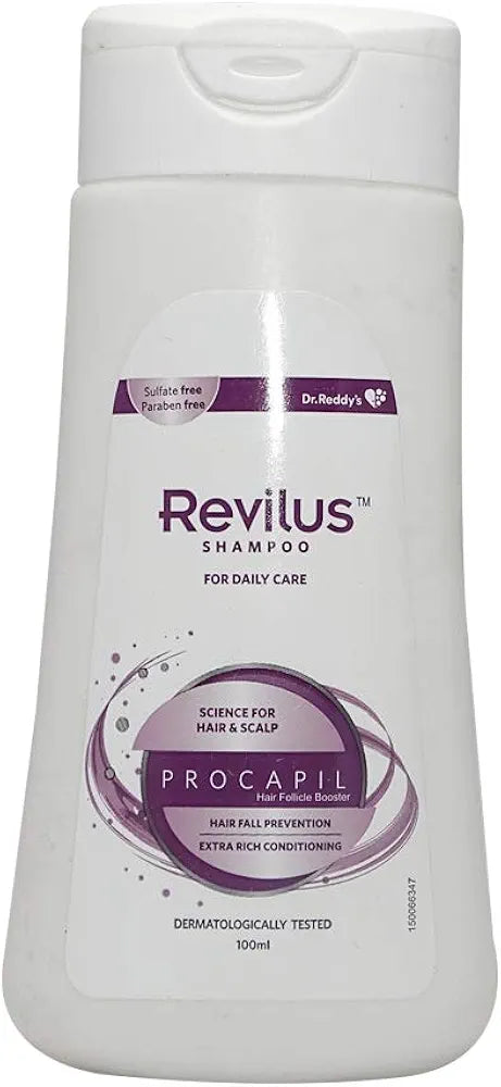 Revilus Shampoo with Procapil & Biotin for Deep Conditioning, Daily Care for Healthy & Strong Hair, Paraben and Sulphate Free, 100ml ( Pack of 2 )